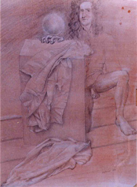 Pencil and chalk on paper, 23 x 33cm, 1994.